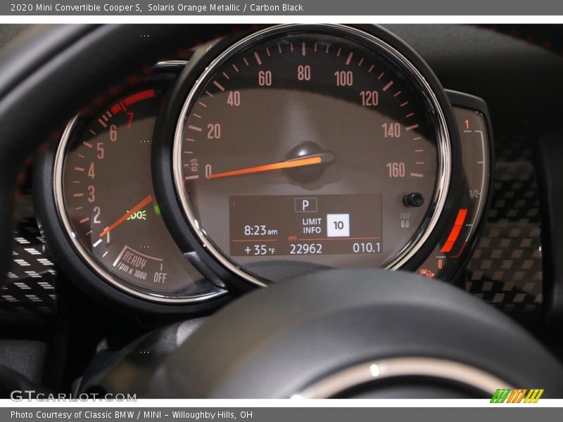 Solaris Orange Metallic / Carbon Black 2020 Mini Convertible Cooper S