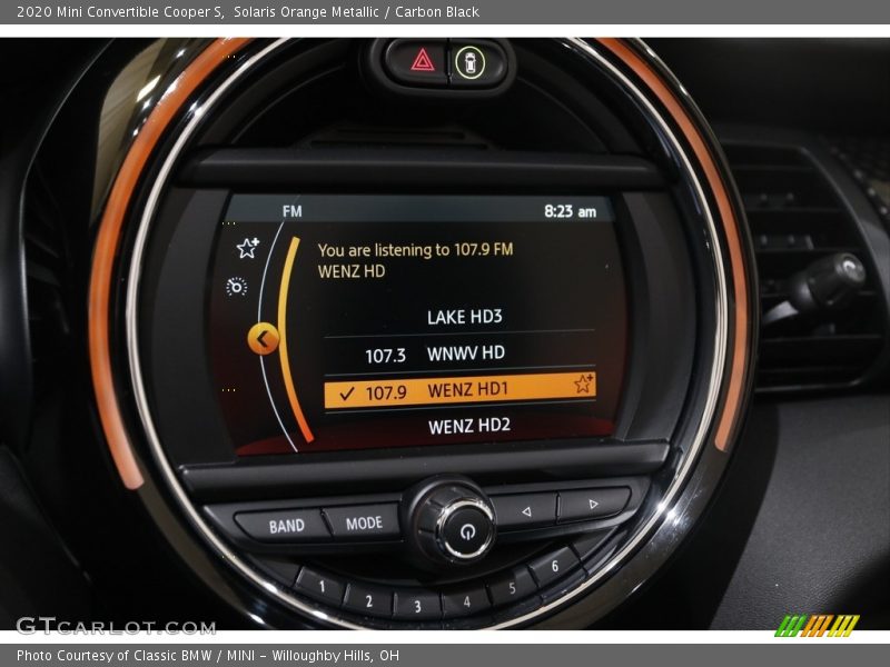 Solaris Orange Metallic / Carbon Black 2020 Mini Convertible Cooper S