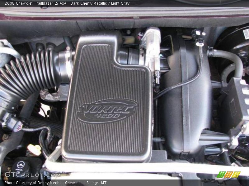 Dark Cherry Metallic / Light Gray 2008 Chevrolet TrailBlazer LS 4x4