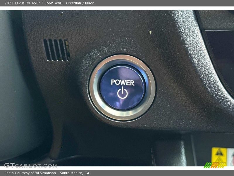 Obsidian / Black 2021 Lexus RX 450h F Sport AWD