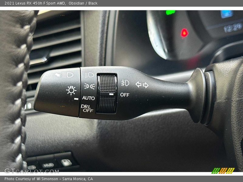 Controls of 2021 RX 450h F Sport AWD