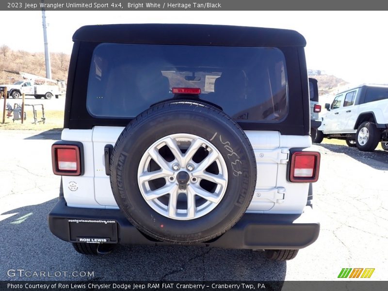 Bright White / Heritage Tan/Black 2023 Jeep Wrangler Unlimited Sport 4x4