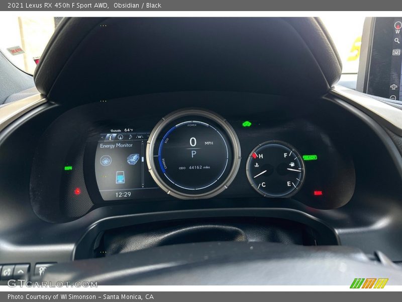  2021 RX 450h F Sport AWD 450h F Sport AWD Gauges