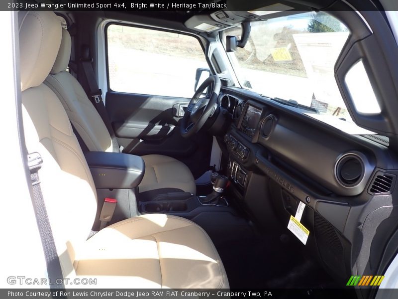 Front Seat of 2023 Wrangler Unlimited Sport 4x4