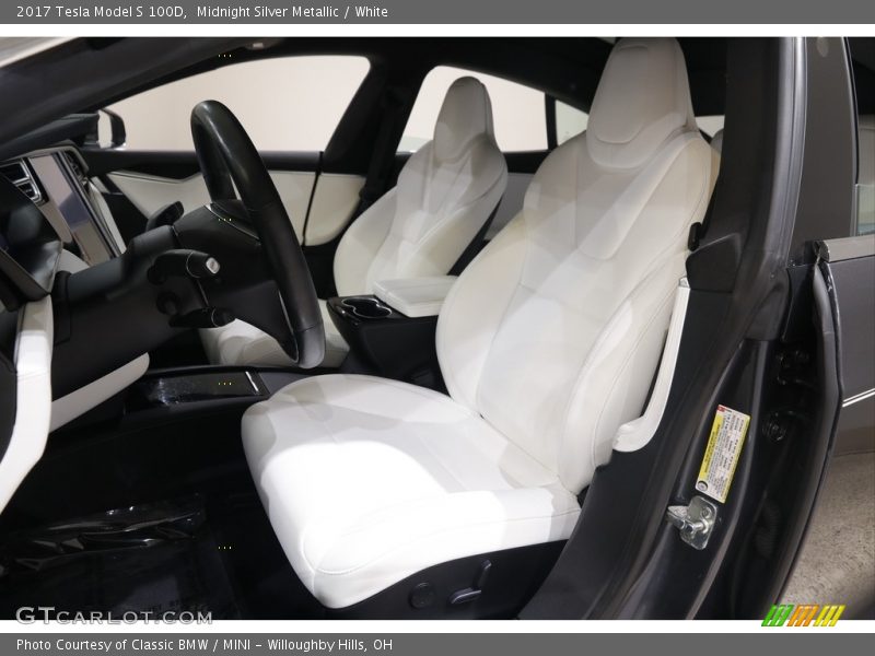 Front Seat of 2017 Model S 100D