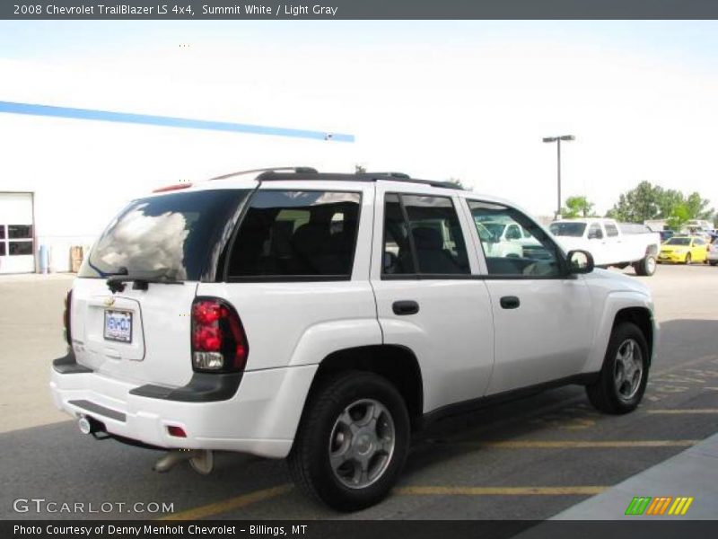 Summit White / Light Gray 2008 Chevrolet TrailBlazer LS 4x4