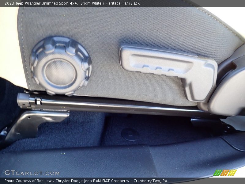 Bright White / Heritage Tan/Black 2023 Jeep Wrangler Unlimited Sport 4x4