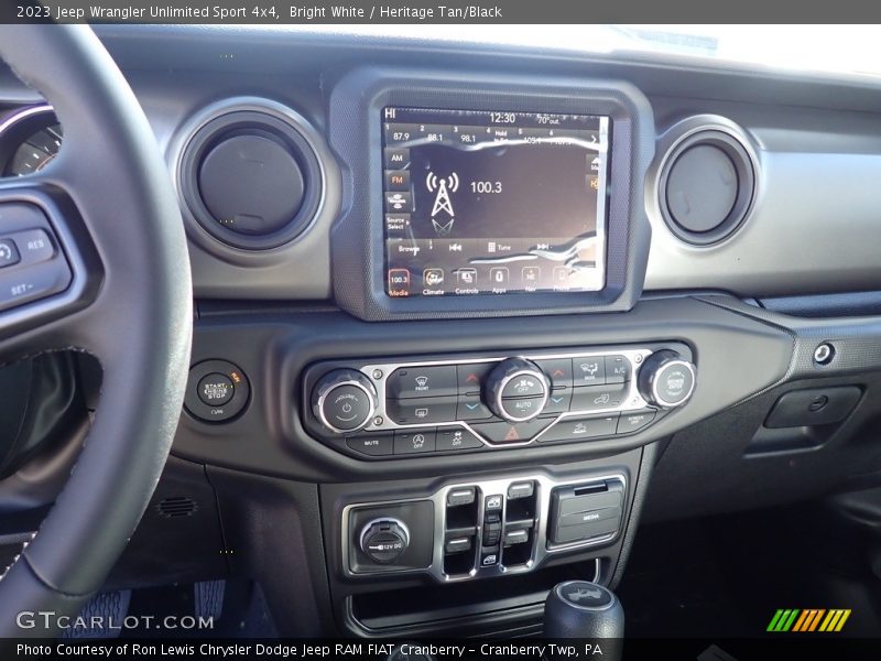 Bright White / Heritage Tan/Black 2023 Jeep Wrangler Unlimited Sport 4x4