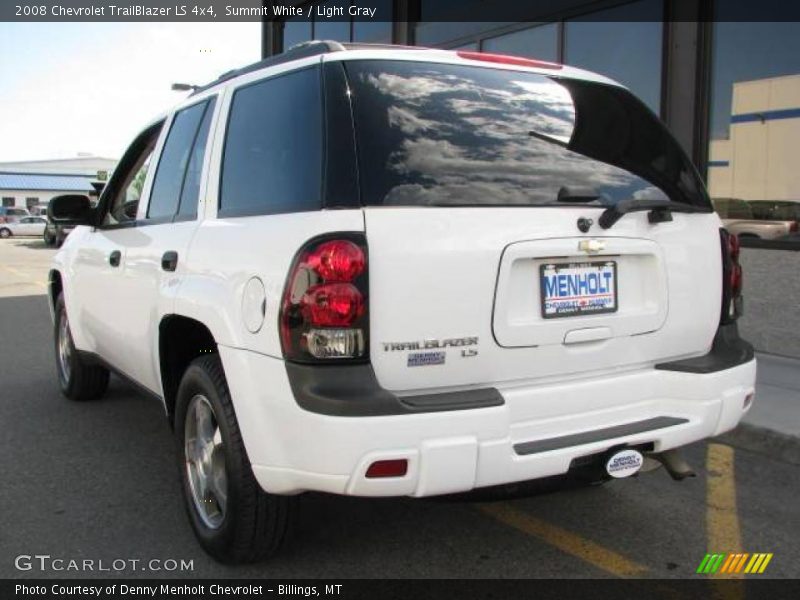 Summit White / Light Gray 2008 Chevrolet TrailBlazer LS 4x4