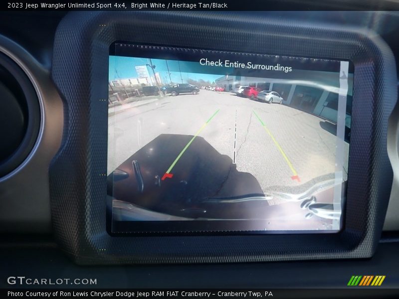 Bright White / Heritage Tan/Black 2023 Jeep Wrangler Unlimited Sport 4x4