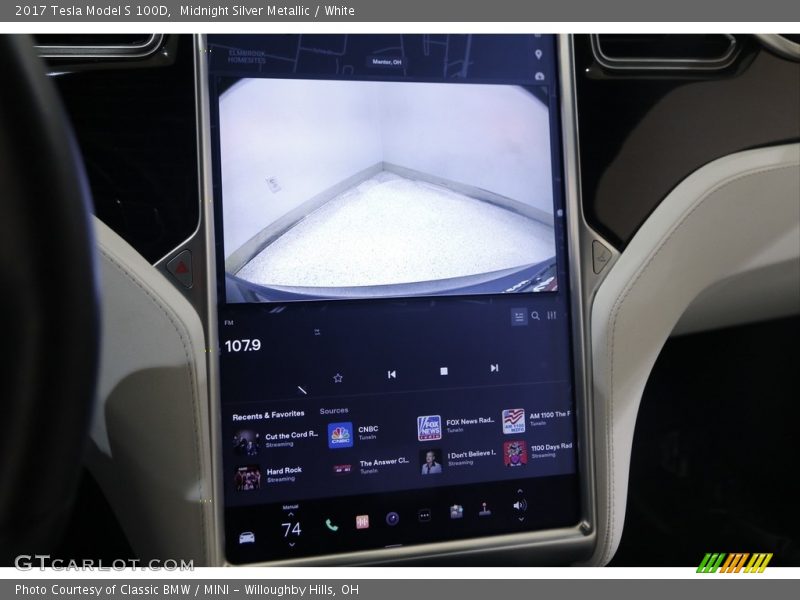 Midnight Silver Metallic / White 2017 Tesla Model S 100D