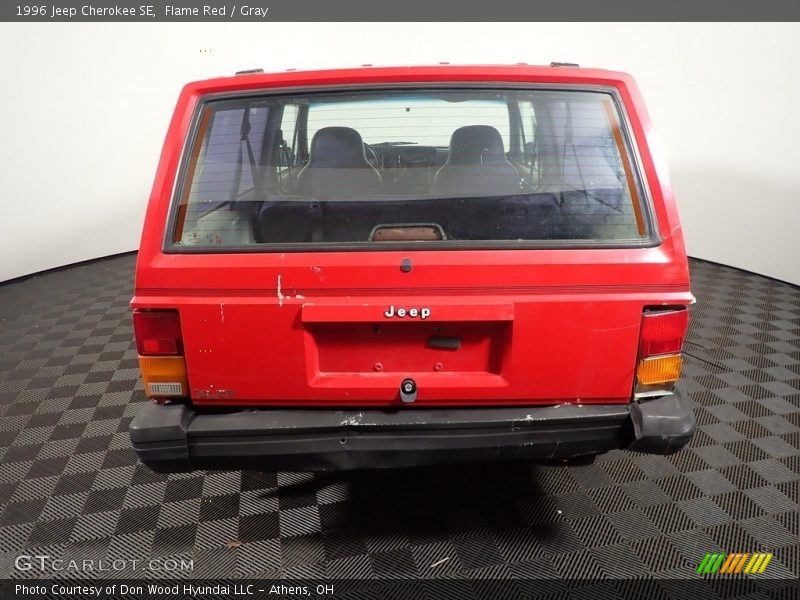 Flame Red / Gray 1996 Jeep Cherokee SE