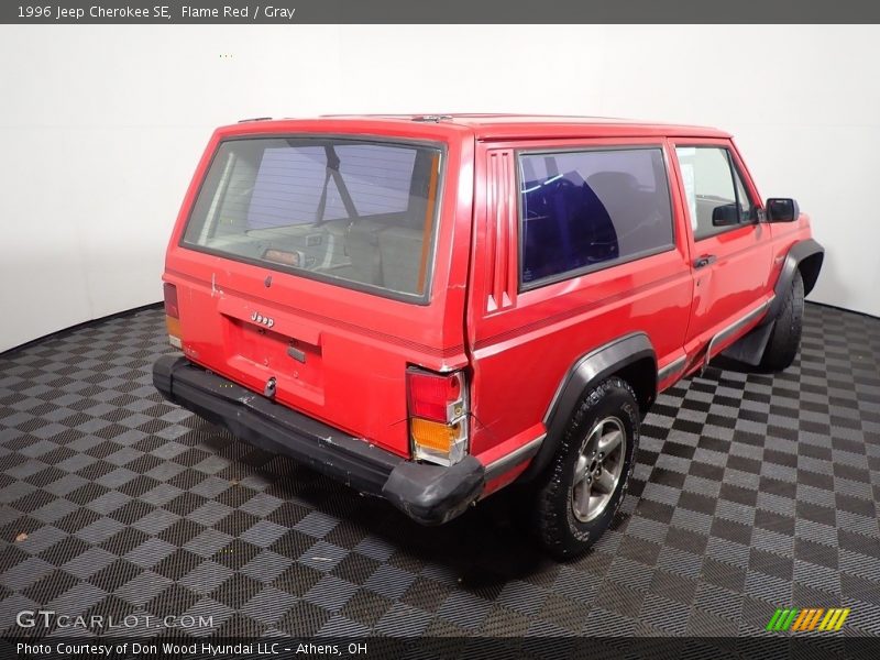 Flame Red / Gray 1996 Jeep Cherokee SE