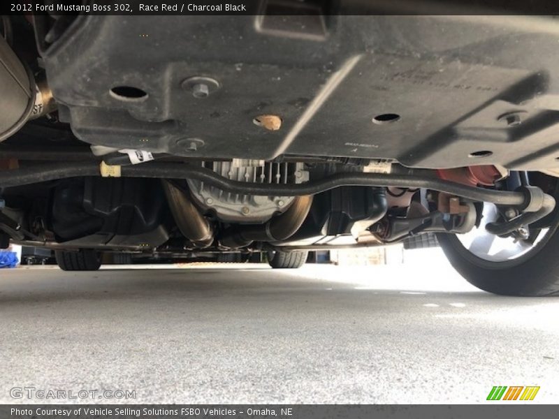 Undercarriage of 2012 Mustang Boss 302
