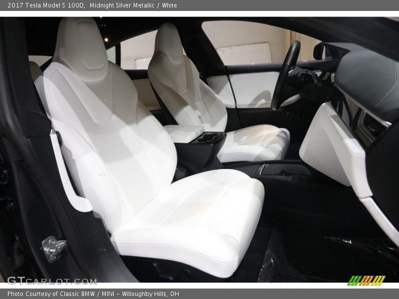  2017 Model S 100D White Interior