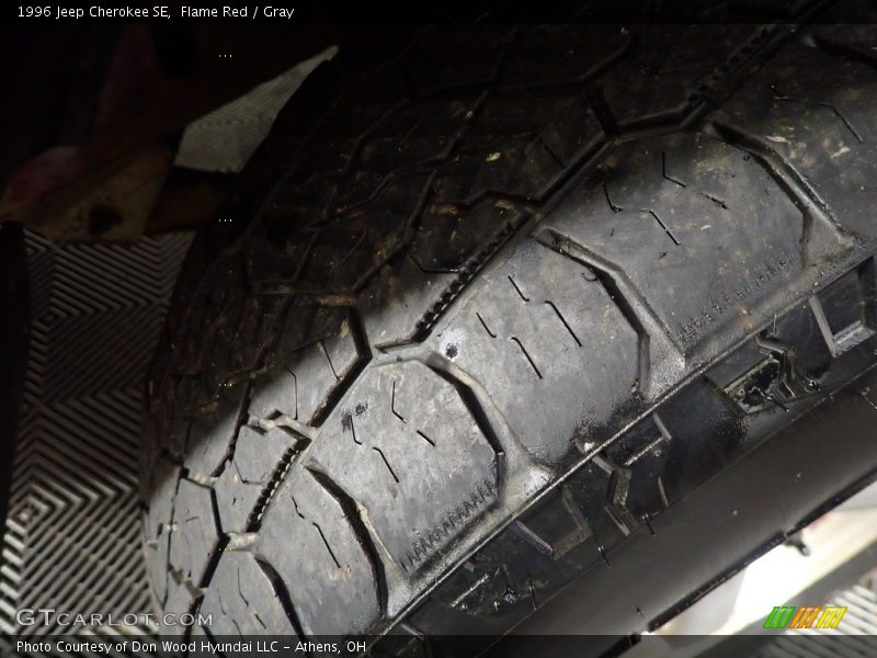 Flame Red / Gray 1996 Jeep Cherokee SE