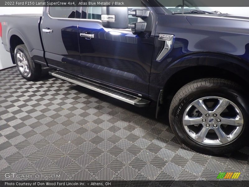 Atlas Blue Metallic / Black 2022 Ford F150 Lariat SuperCrew 4x4