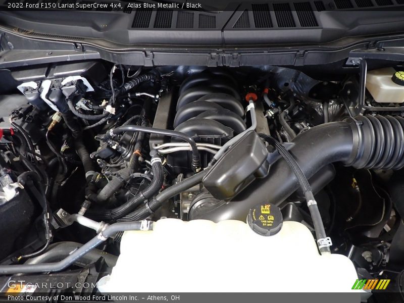 Atlas Blue Metallic / Black 2022 Ford F150 Lariat SuperCrew 4x4