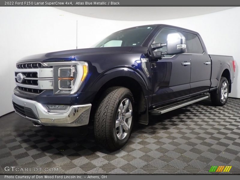 Atlas Blue Metallic / Black 2022 Ford F150 Lariat SuperCrew 4x4