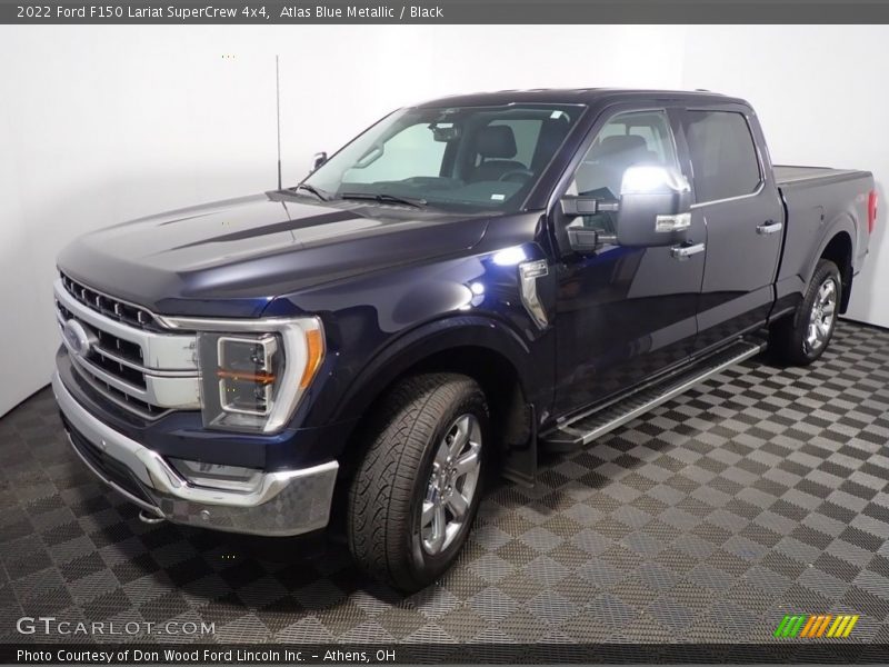 Atlas Blue Metallic / Black 2022 Ford F150 Lariat SuperCrew 4x4