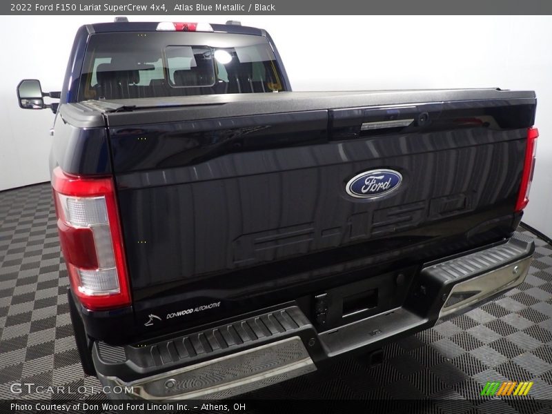 Atlas Blue Metallic / Black 2022 Ford F150 Lariat SuperCrew 4x4