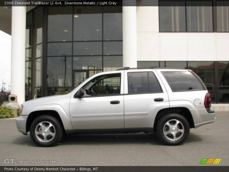Silverstone Metallic / Light Gray 2008 Chevrolet TrailBlazer LS 4x4