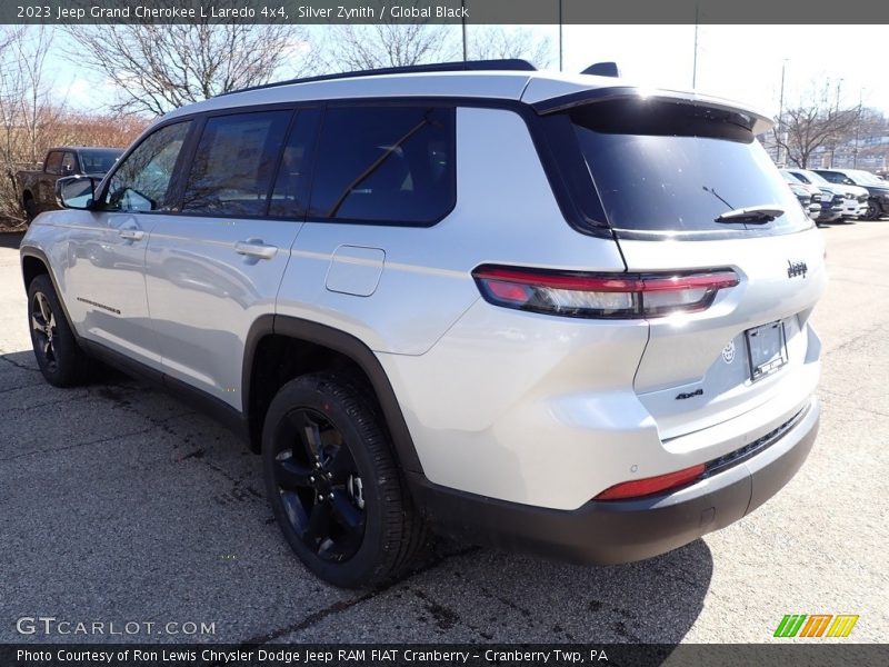 Silver Zynith / Global Black 2023 Jeep Grand Cherokee L Laredo 4x4