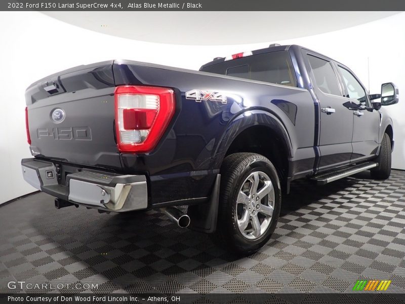 Atlas Blue Metallic / Black 2022 Ford F150 Lariat SuperCrew 4x4