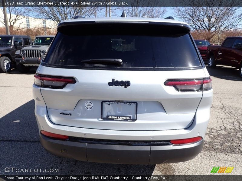 Silver Zynith / Global Black 2023 Jeep Grand Cherokee L Laredo 4x4