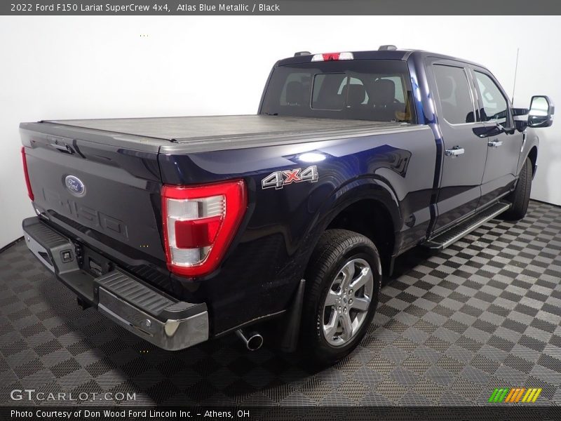 Atlas Blue Metallic / Black 2022 Ford F150 Lariat SuperCrew 4x4