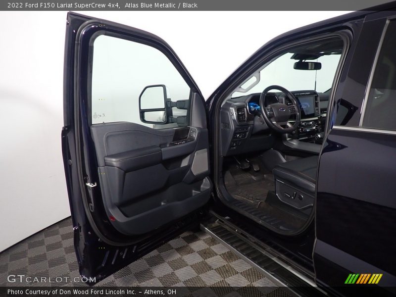 Atlas Blue Metallic / Black 2022 Ford F150 Lariat SuperCrew 4x4