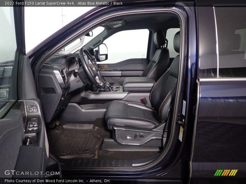 Atlas Blue Metallic / Black 2022 Ford F150 Lariat SuperCrew 4x4