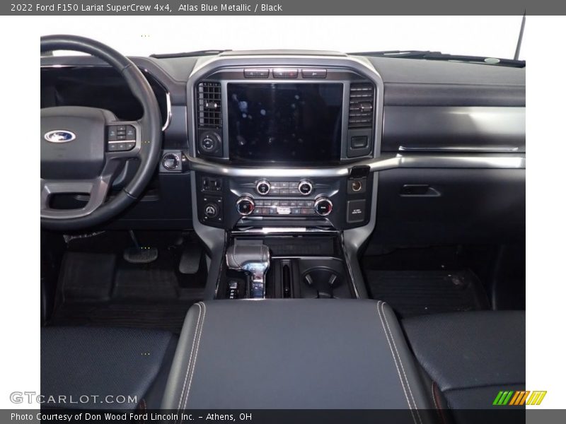 Atlas Blue Metallic / Black 2022 Ford F150 Lariat SuperCrew 4x4