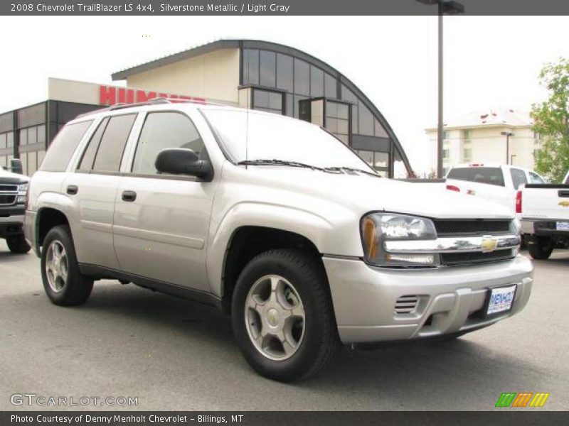 Silverstone Metallic / Light Gray 2008 Chevrolet TrailBlazer LS 4x4