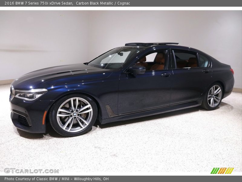 Carbon Black Metallic / Cognac 2016 BMW 7 Series 750i xDrive Sedan