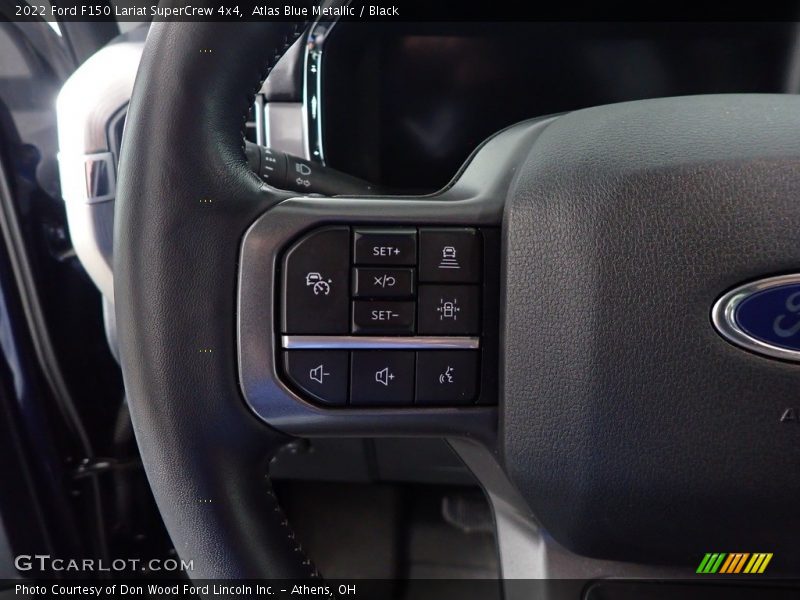 Atlas Blue Metallic / Black 2022 Ford F150 Lariat SuperCrew 4x4