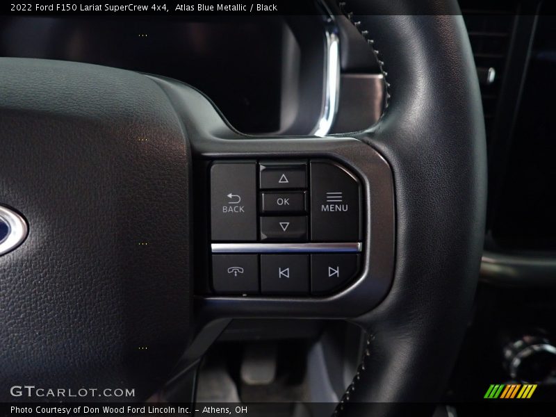 Atlas Blue Metallic / Black 2022 Ford F150 Lariat SuperCrew 4x4