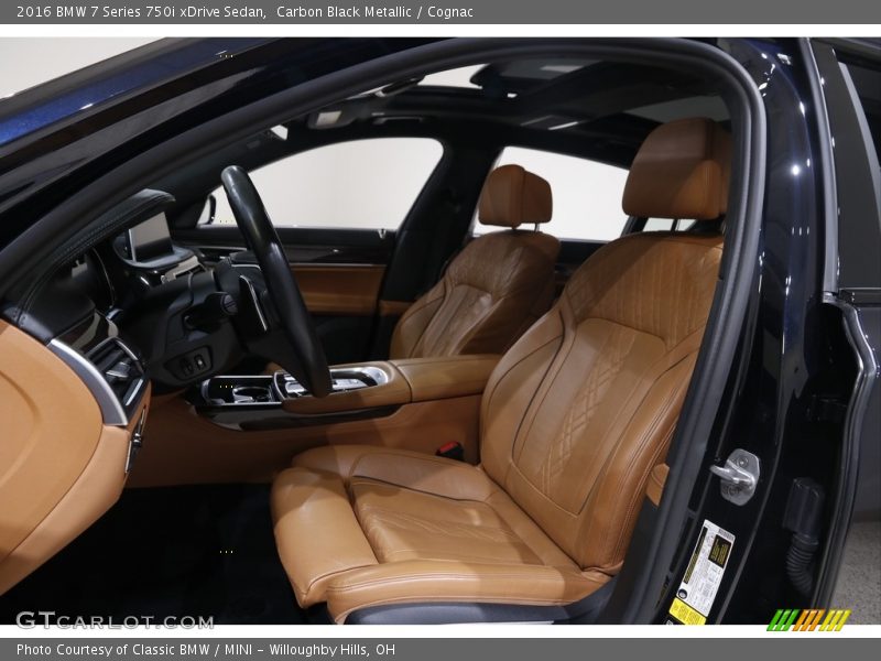 Carbon Black Metallic / Cognac 2016 BMW 7 Series 750i xDrive Sedan