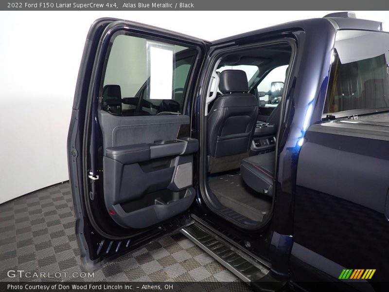 Atlas Blue Metallic / Black 2022 Ford F150 Lariat SuperCrew 4x4