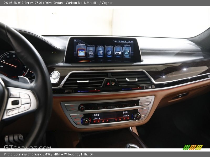 Carbon Black Metallic / Cognac 2016 BMW 7 Series 750i xDrive Sedan