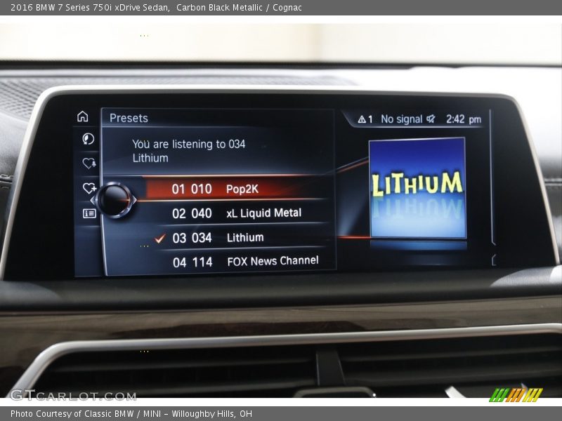 Carbon Black Metallic / Cognac 2016 BMW 7 Series 750i xDrive Sedan