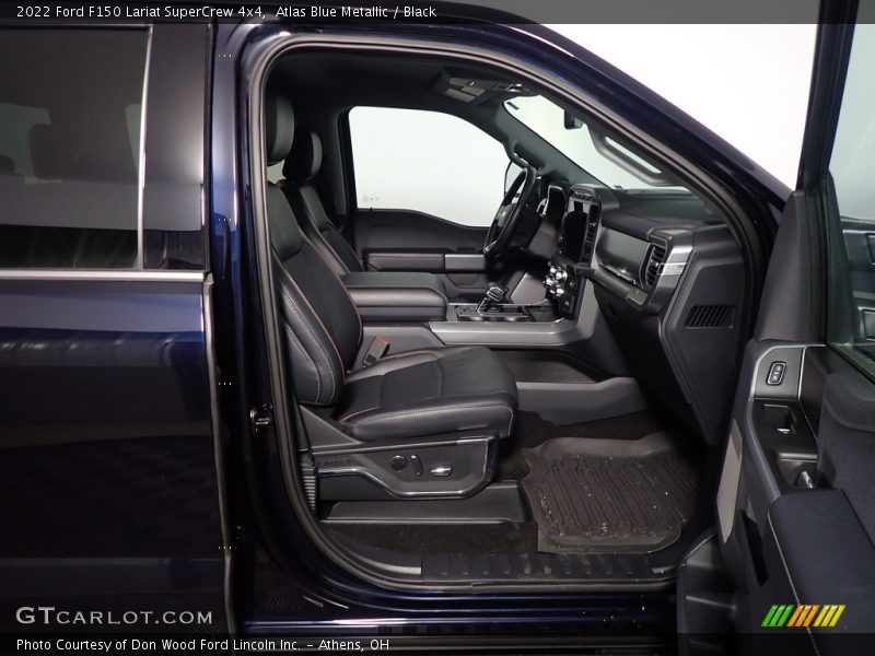 Atlas Blue Metallic / Black 2022 Ford F150 Lariat SuperCrew 4x4