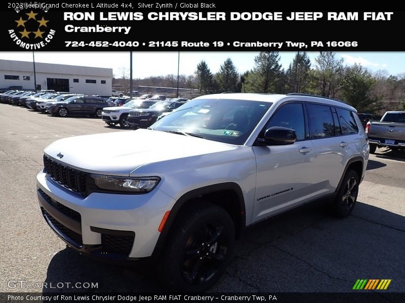 Silver Zynith / Global Black 2023 Jeep Grand Cherokee L Altitude 4x4
