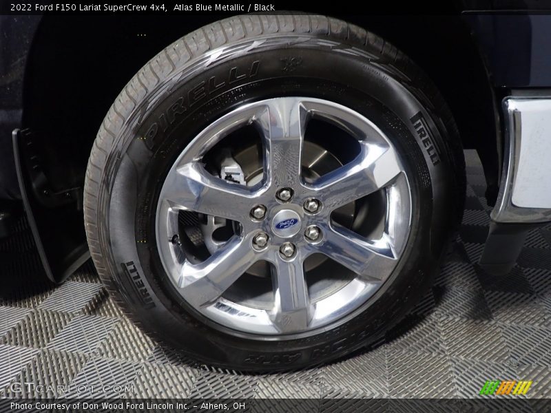 Atlas Blue Metallic / Black 2022 Ford F150 Lariat SuperCrew 4x4