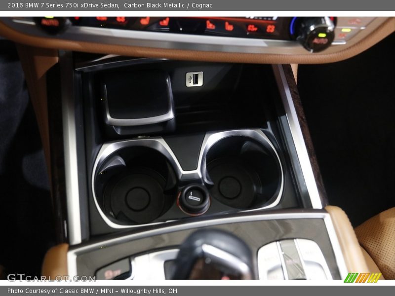 Carbon Black Metallic / Cognac 2016 BMW 7 Series 750i xDrive Sedan