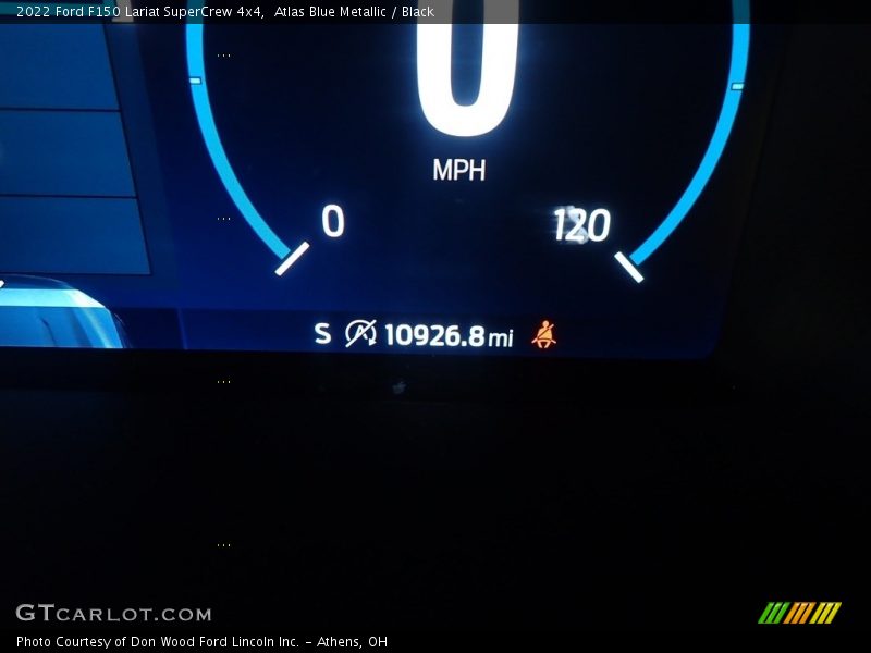 Atlas Blue Metallic / Black 2022 Ford F150 Lariat SuperCrew 4x4