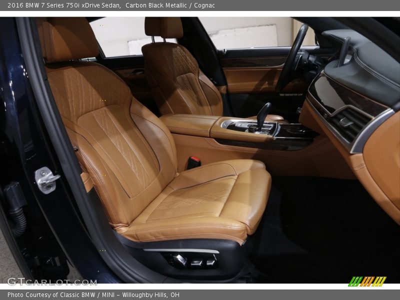 Carbon Black Metallic / Cognac 2016 BMW 7 Series 750i xDrive Sedan