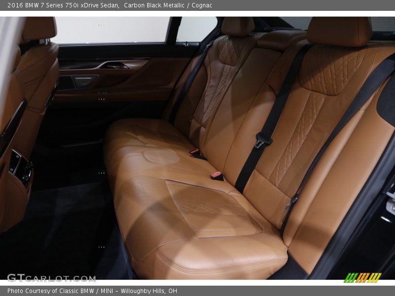 Carbon Black Metallic / Cognac 2016 BMW 7 Series 750i xDrive Sedan