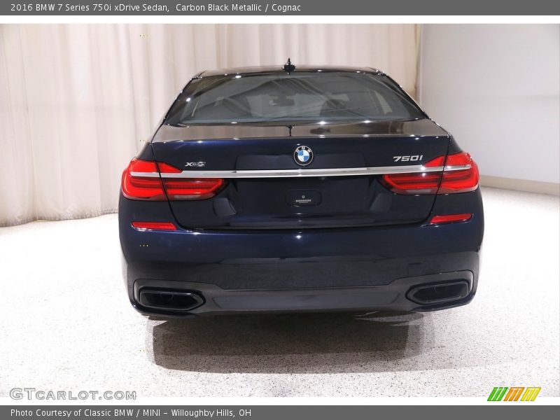 Carbon Black Metallic / Cognac 2016 BMW 7 Series 750i xDrive Sedan