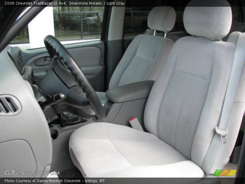 Silverstone Metallic / Light Gray 2008 Chevrolet TrailBlazer LS 4x4